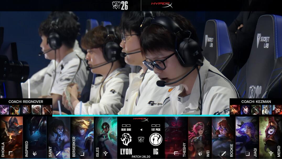 太阳成tyc7111cc IG vs LYON 手感火热 IG能否继续强势